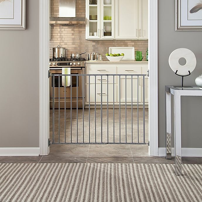 slide 5 of 8, Storkcraft Easy Walk-Thru Metal Safety Gate - Grey, 1 ct