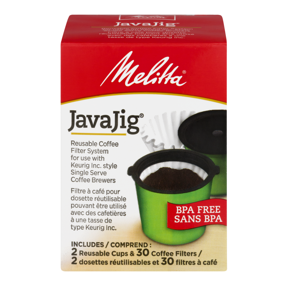 slide 1 of 9, Melitta JavaJig Reusable Coffee Filter System, 30 ct