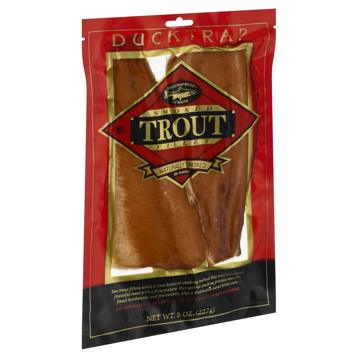 slide 3 of 9, Ducktrap River of Maine Smoked Trout Fillets, 8 oz