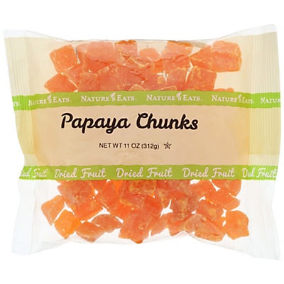 slide 1 of 1, Nature's Eats Papaya Chunks, 11 oz