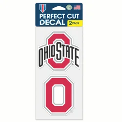 Ohio State Perfect Cut Decal 2 Pack