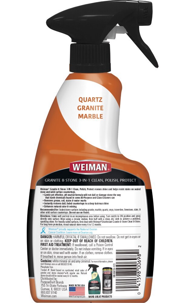 slide 2 of 2, Weiman® Granite & Stone 3-in-1 Clean, 16 oz
