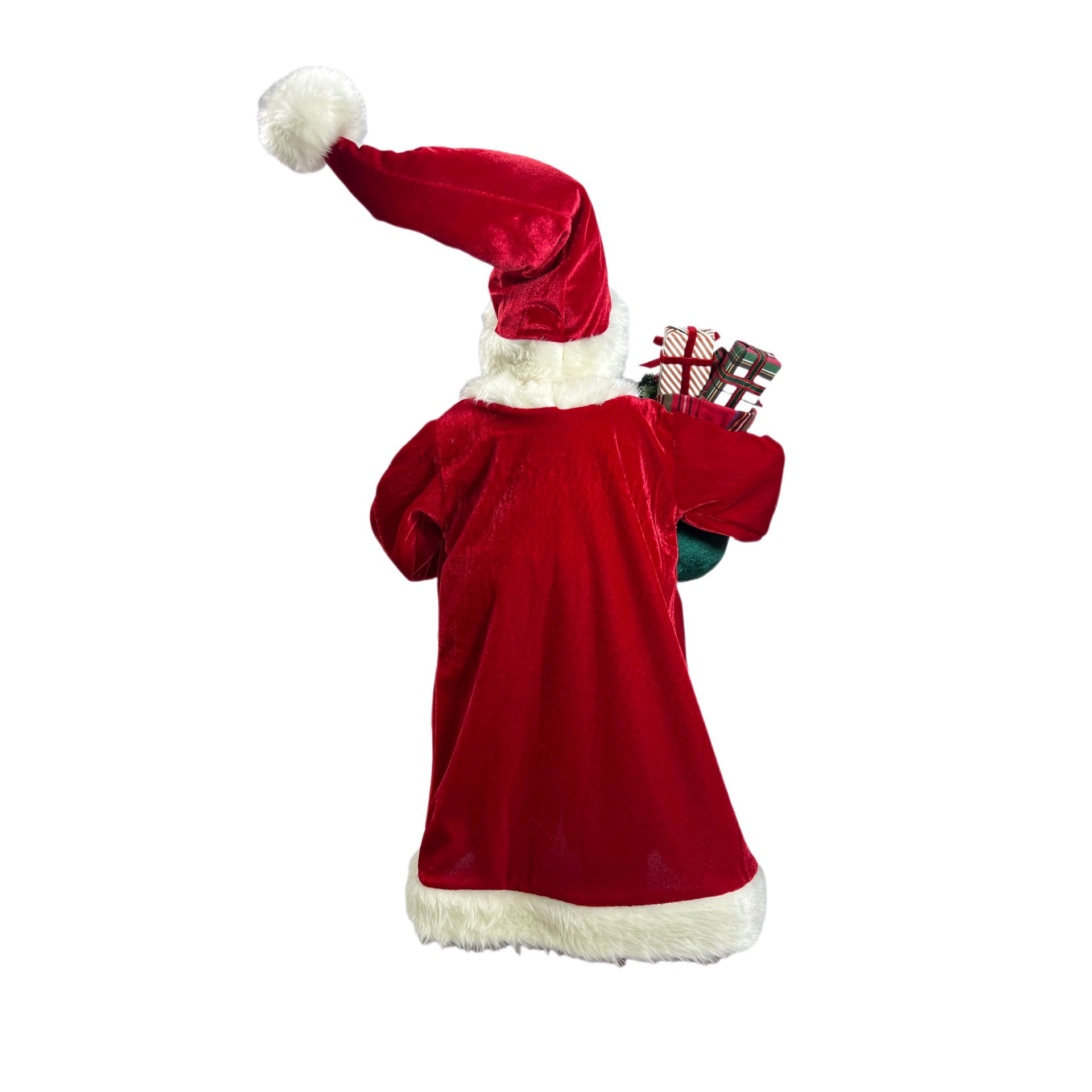 slide 3 of 4, 24" Santa With Toy Bag & Garland Tabletop Decor By Ashland, 12 in x 8 in x 24 in