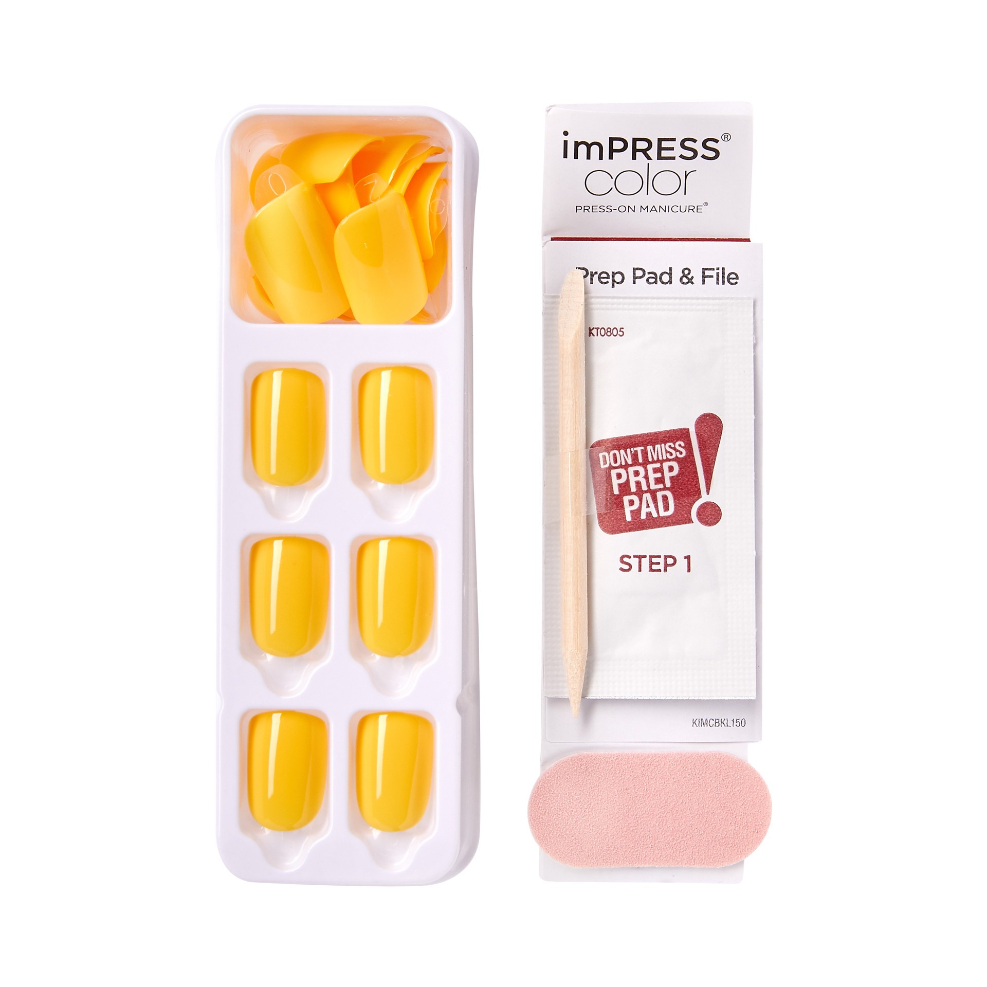 slide 5 of 5, imPRESS Color Press-on Nails, Yolo, Short, 1 ct