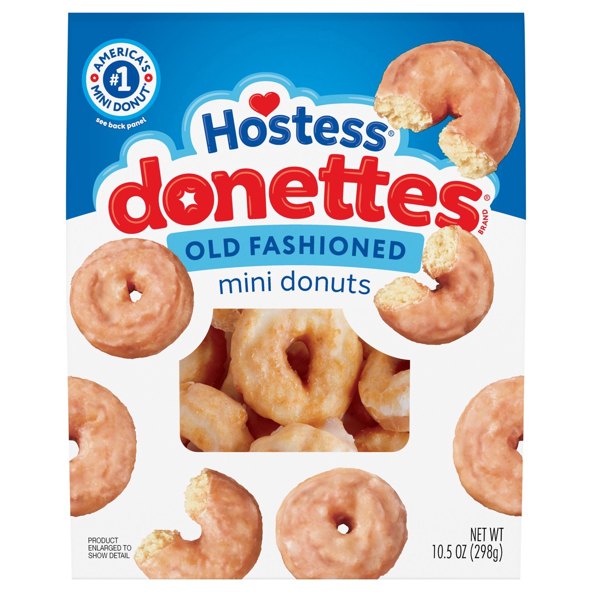 slide 1 of 1, Hostess Donettes, Old Fashioned Mini Donuts, 10.5 oz
