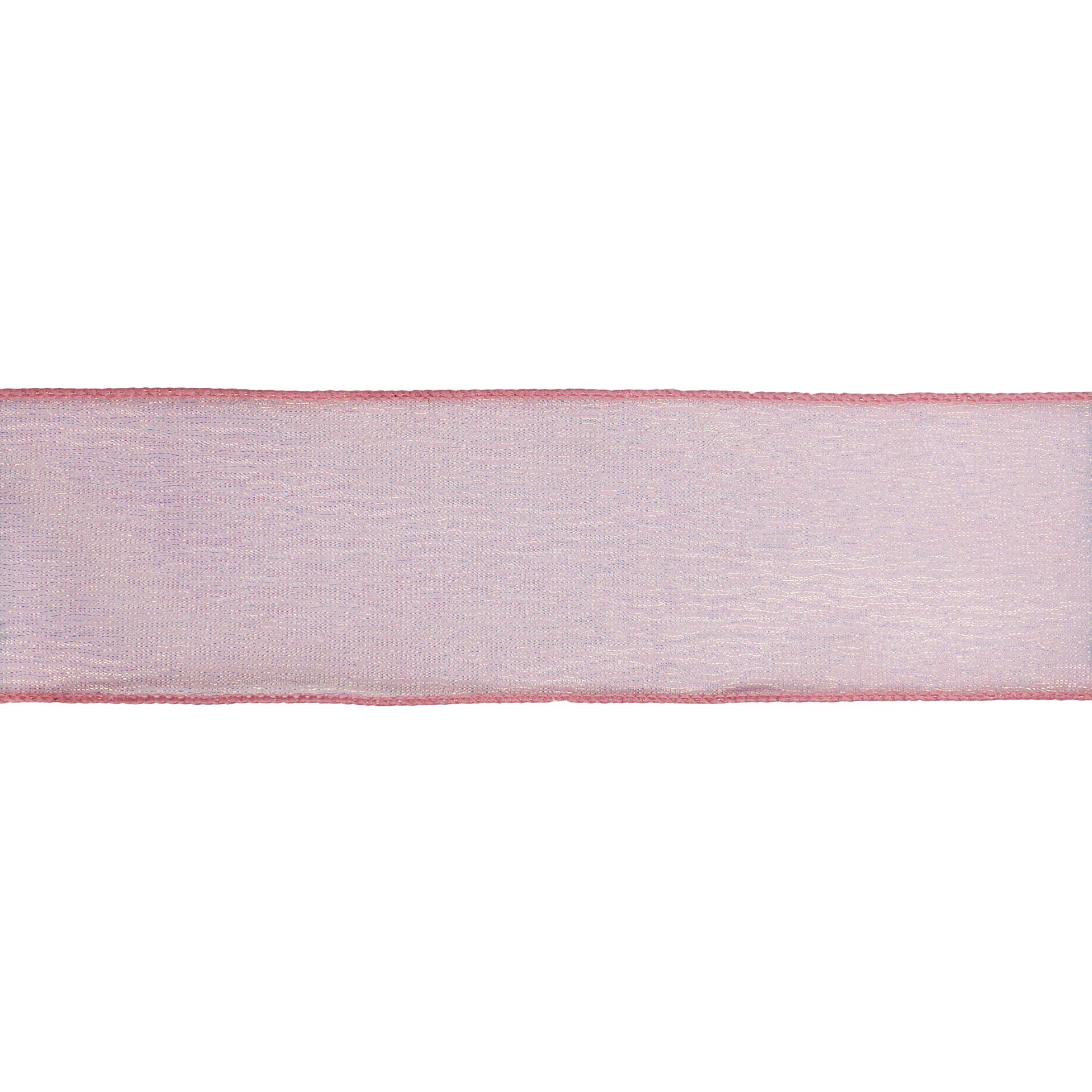 slide 3 of 3, 2.5" X 20ft. Iridescent Pink Wired Shimmer Ribbon By Celebrate It, 2.5 in x 20 ft