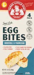 Three Little Pigs Broccoli & Parmesan Egg Bites 4 ea