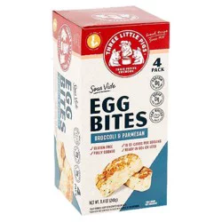 Three Little Pigs Broccoli & Parmesan Egg Bites 4 ea