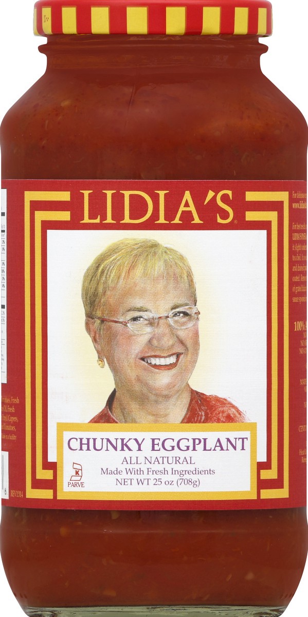 slide 2 of 2, Lidia's Pasta Sauce, Chunky Eggplant, 25 oz