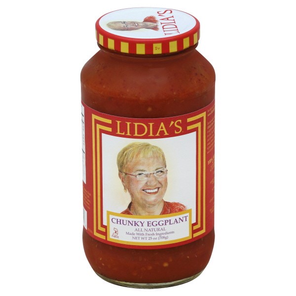 slide 1 of 2, Lidia's Pasta Sauce, Chunky Eggplant, 25 oz