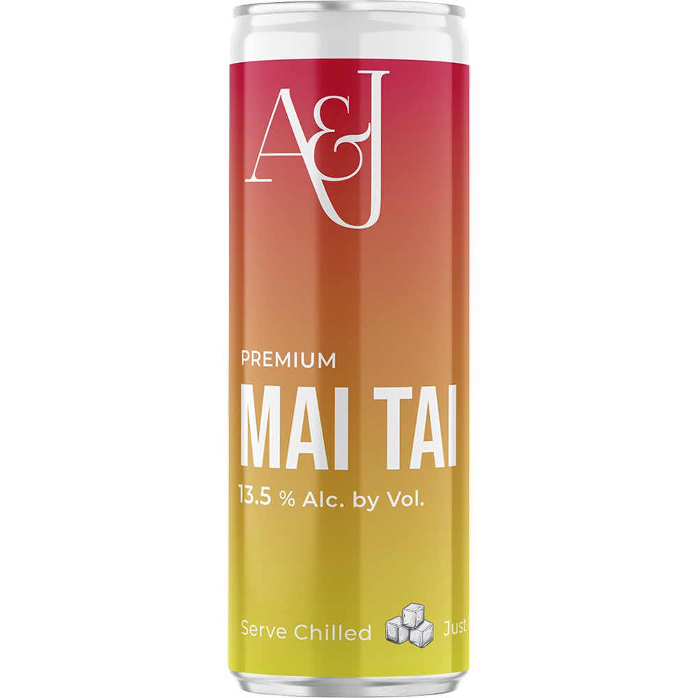 slide 1 of 1, A&J Mai Tai 4 Pack Can, 4 ct; 200 ml