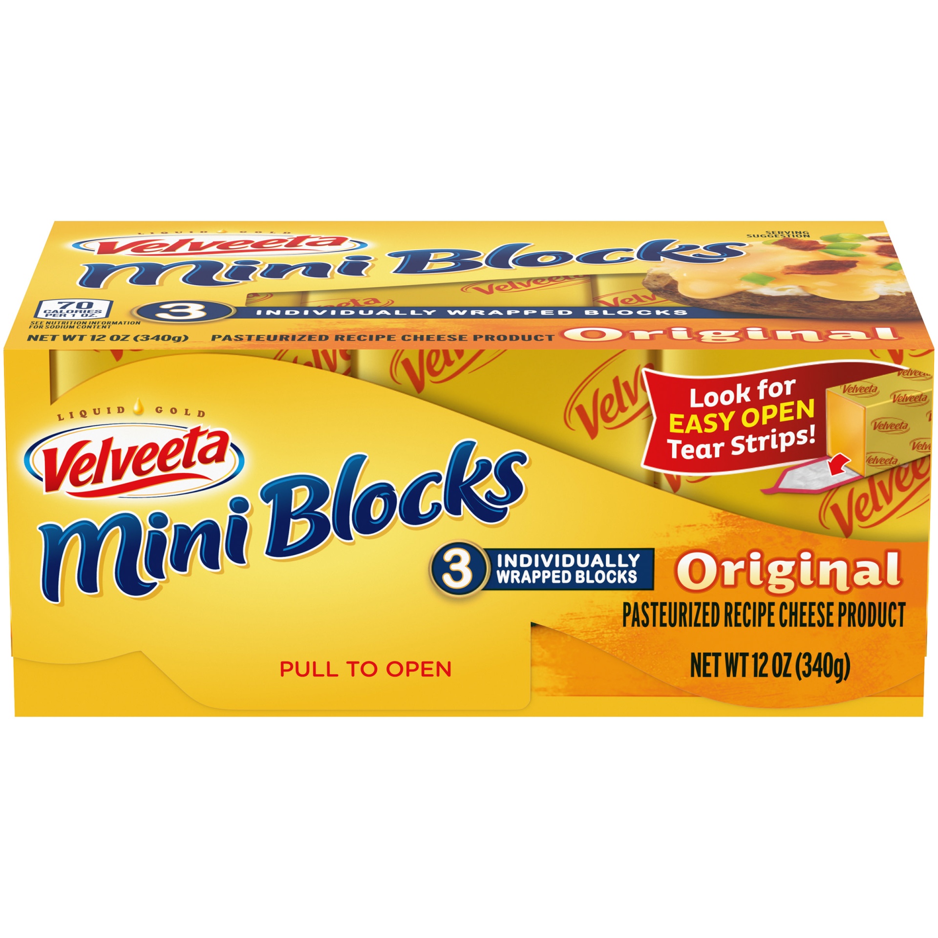 slide 1 of 6, Velveeta Original Cheese Mini Blocks Blocks, 12 oz