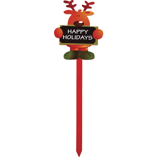 slide 1 of 1, Xmas Lawn Stakes-Assorted, 1 ct