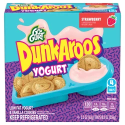 Go-Gurt DunkAroos Strawberry Low Fat Yogurt & Vanilla Cookies