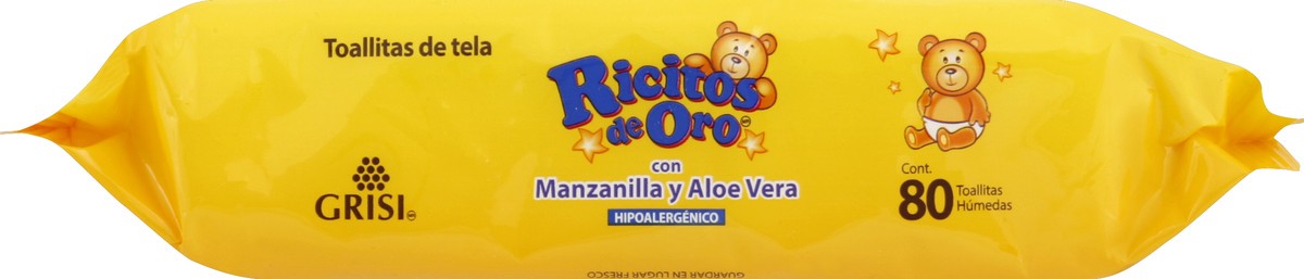 slide 7 of 7, Ricitos de Oro Alcohol-Free with Chamomile Baby Wipes Refill Pack, 80 ct