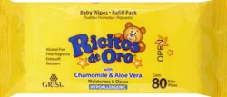 Ricitos de Oro Alcohol-Free with Chamomile Baby Wipes Refill Pack