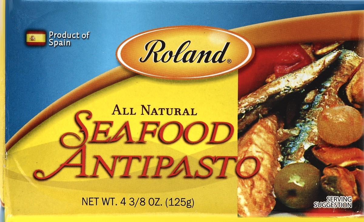 slide 4 of 4, Roland Seafood Antipasta, 4.38 oz