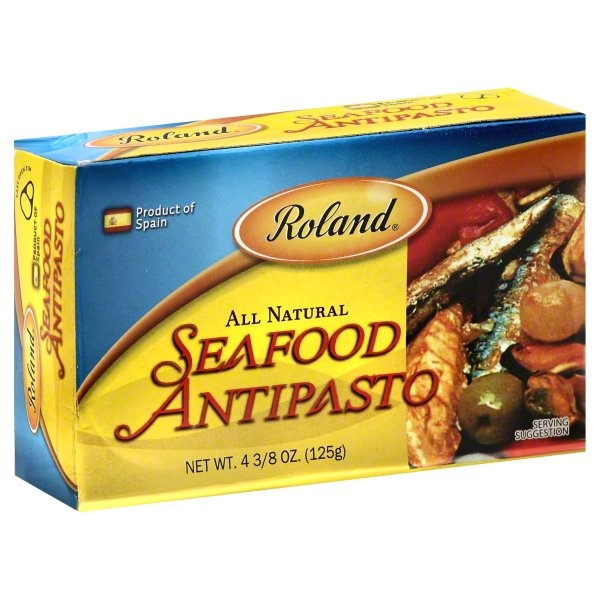 slide 1 of 1, Roland Seafood Antipasta, 4.38 oz