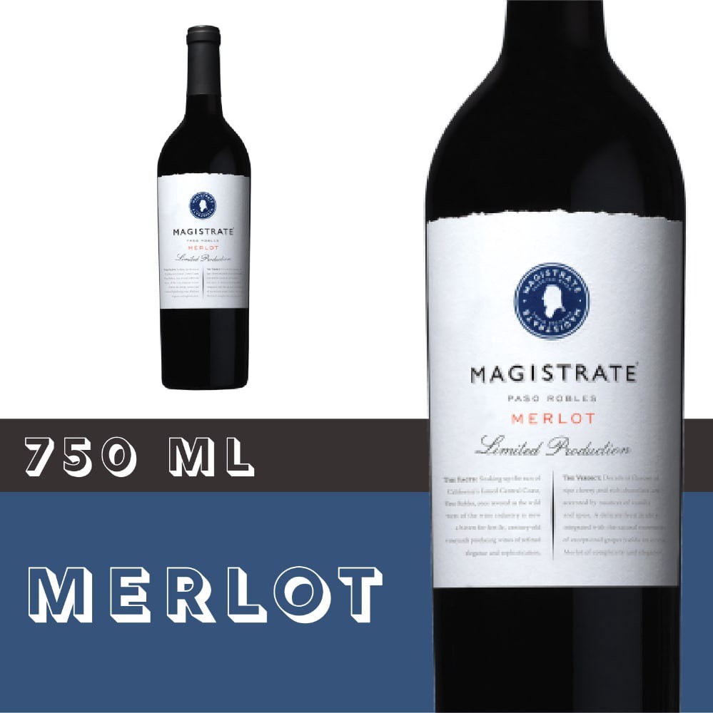 slide 3 of 3, Magistrate Merlot, 750 ml