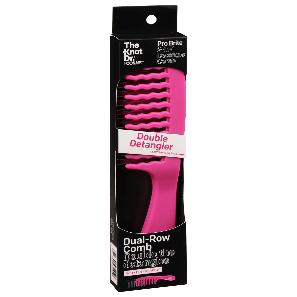 slide 2 of 9, scünci Dual-Row Comb Double Detangler 1 ea, 1 ct
