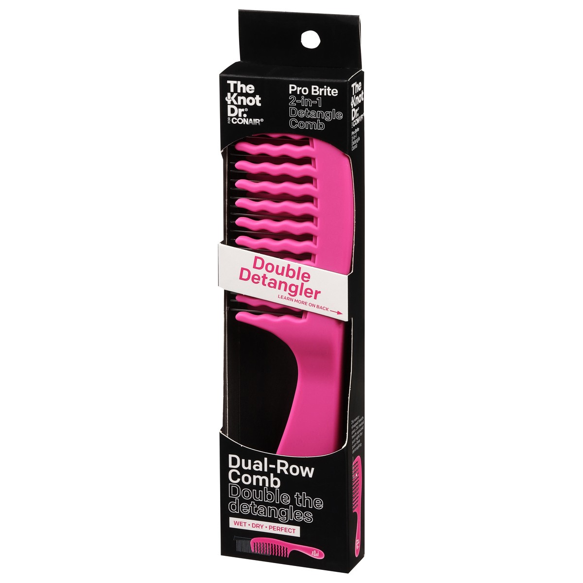 slide 5 of 9, scünci Dual-Row Comb Double Detangler 1 ea, 1 ct