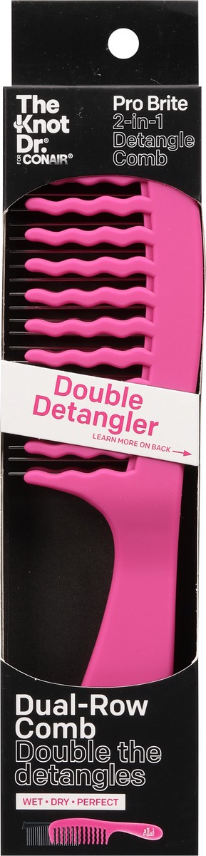 slide 8 of 9, scünci Dual-Row Comb Double Detangler 1 ea, 1 ct