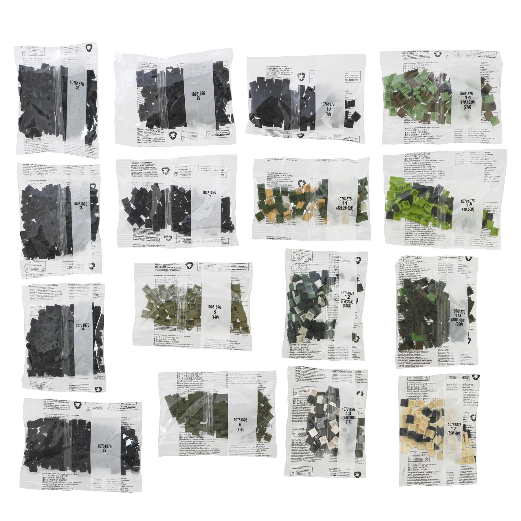 slide 2 of 6, 10" X 10" Panda Pixelated Brick Art Kit By Make Market, 10 in x 10 in