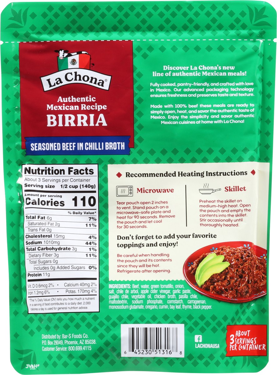 slide 9 of 15, La Chona Birria 15 oz, 15 oz