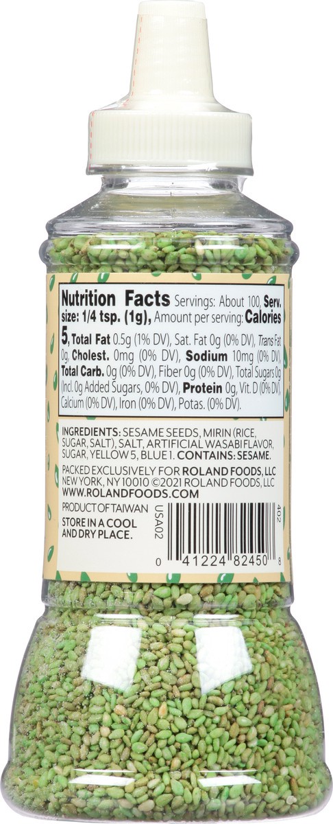 slide 10 of 14, Roland Wasabi Sesame Seeds, 3.5 oz