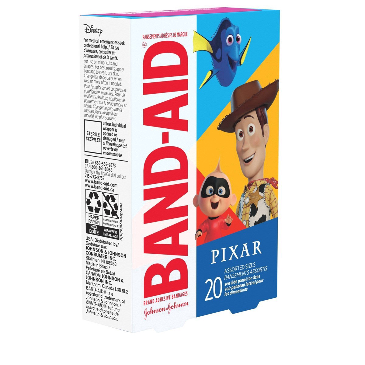 slide 6 of 41, Band-Aid Pixar Mash-up Bandages - 20ct, 20 ct