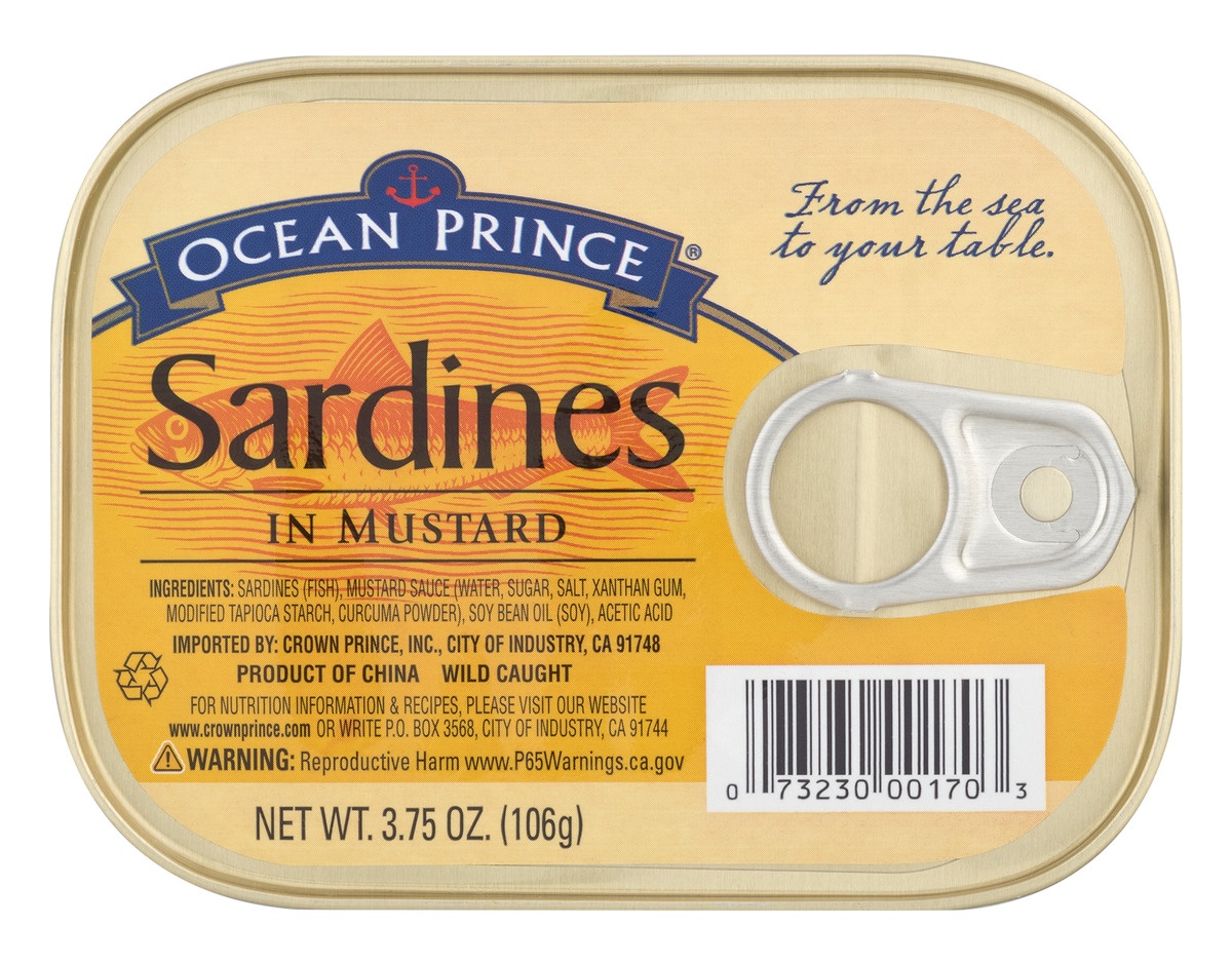 slide 1 of 1, Ocean Prince Sardines In Mustard, 3.75 oz