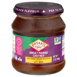 Patak's Mild Sweet Mango Chutney 12 oz