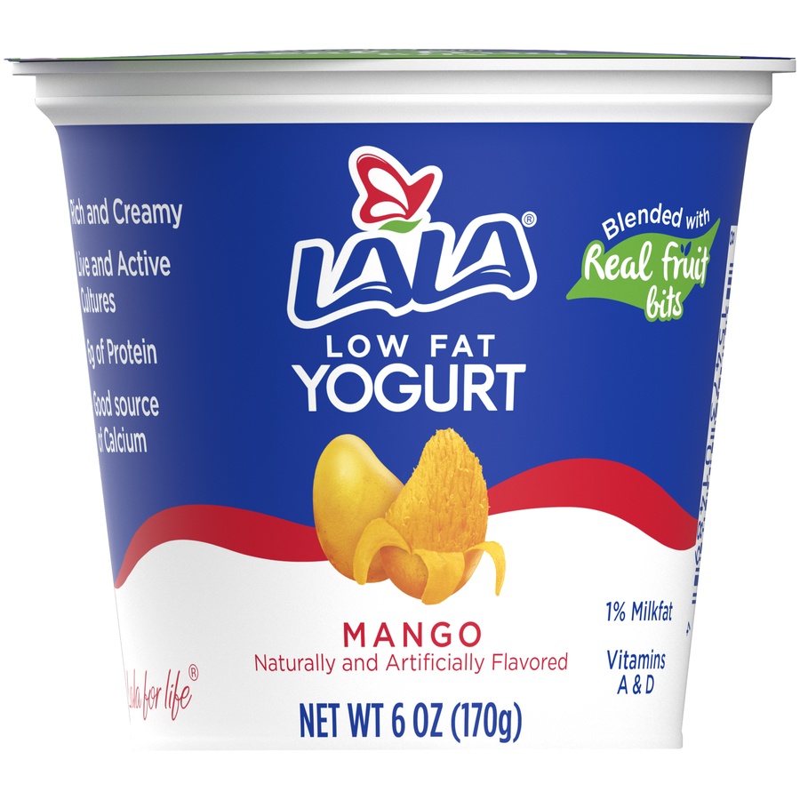 slide 1 of 6, LALA Yogurt, Mango, 6 oz