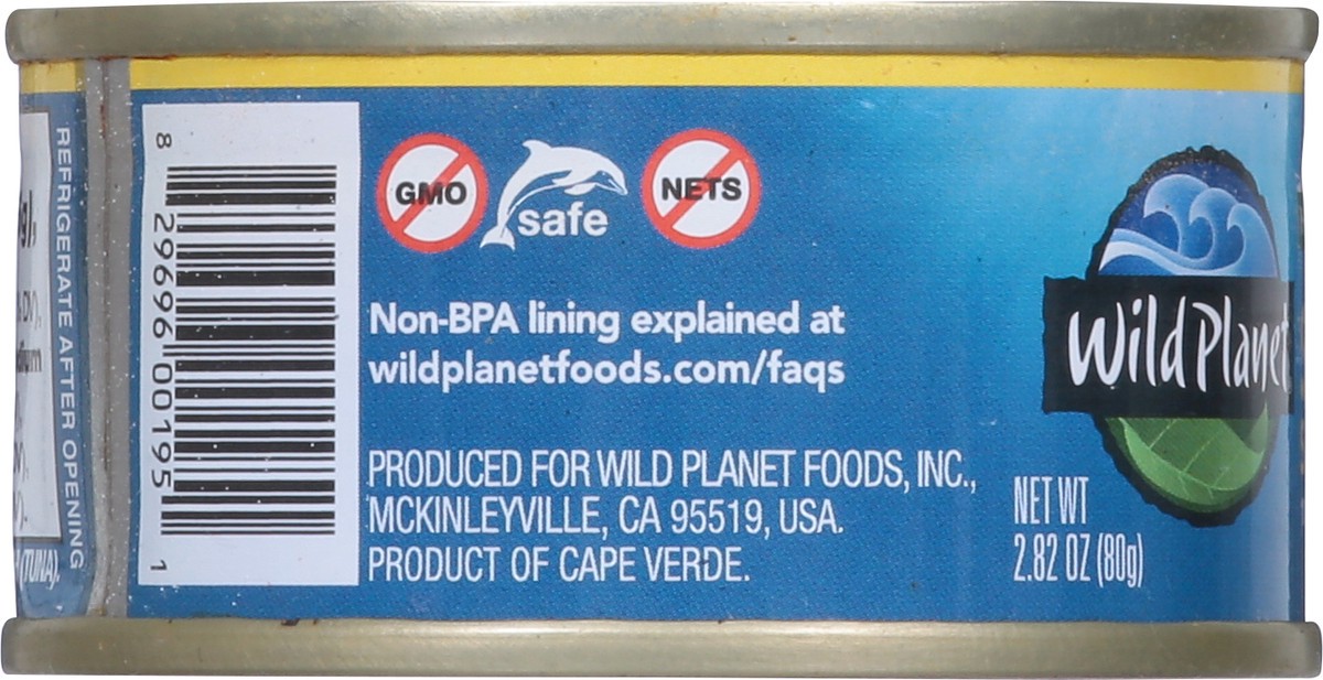 slide 10 of 14, Wild Planet Skip Jack Solid Light Wild Tuna 2.82 oz, 2.82 oz
