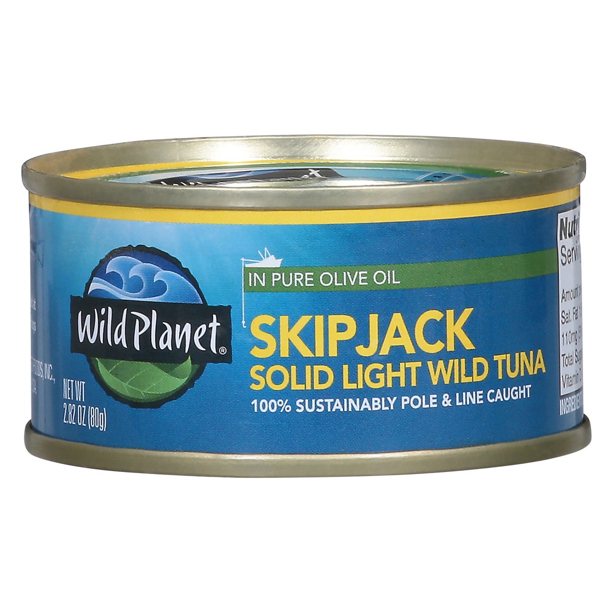 slide 4 of 14, Wild Planet Skip Jack Solid Light Wild Tuna 2.82 oz, 2.82 oz
