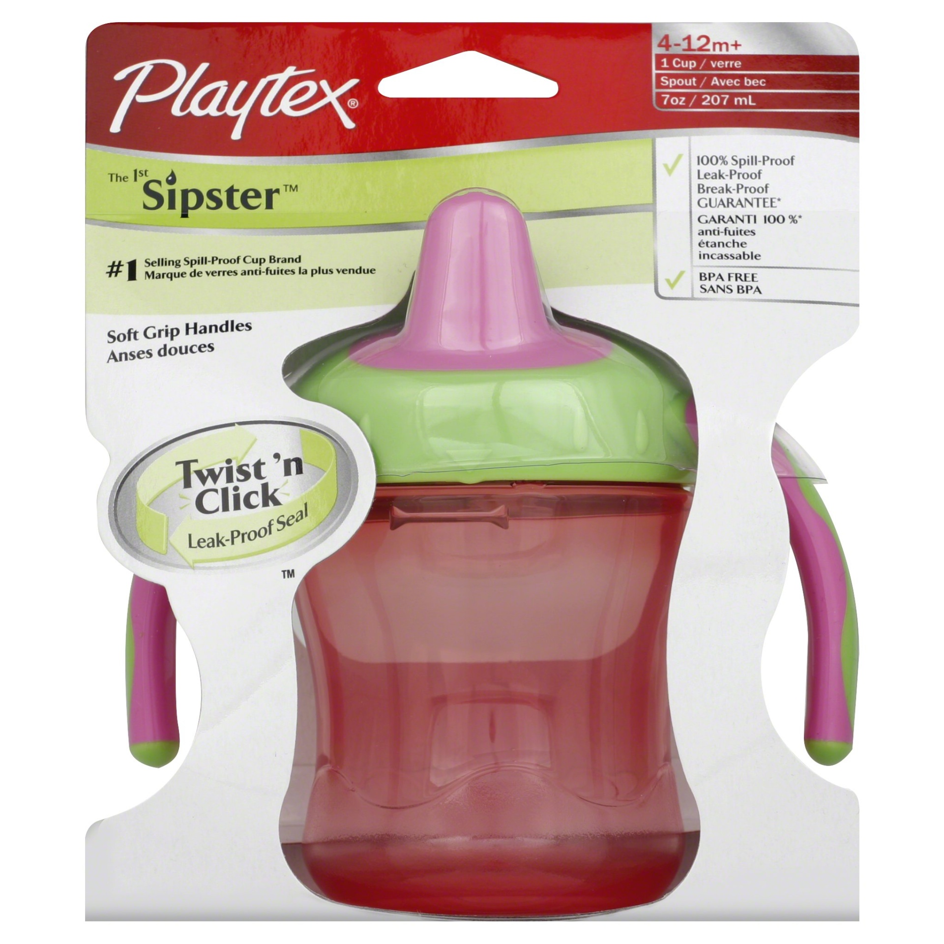 slide 1 of 1, Playtex Trainer Sippy Cup, 7 oz