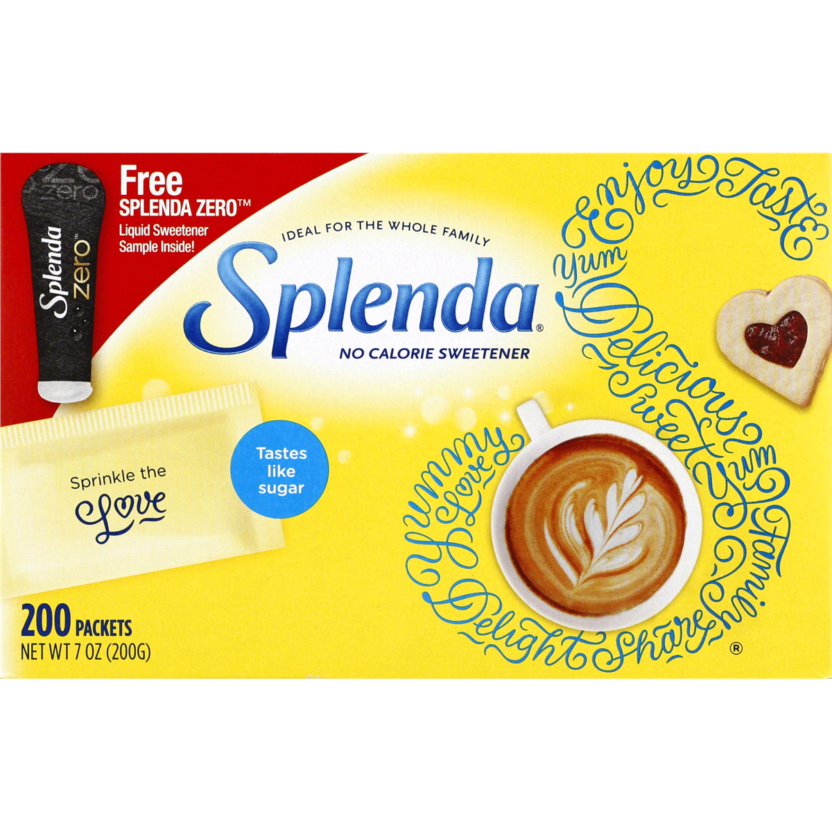 slide 1 of 1, Splenda Sweetenerwith Bonus Mini Liquid, 200 ct