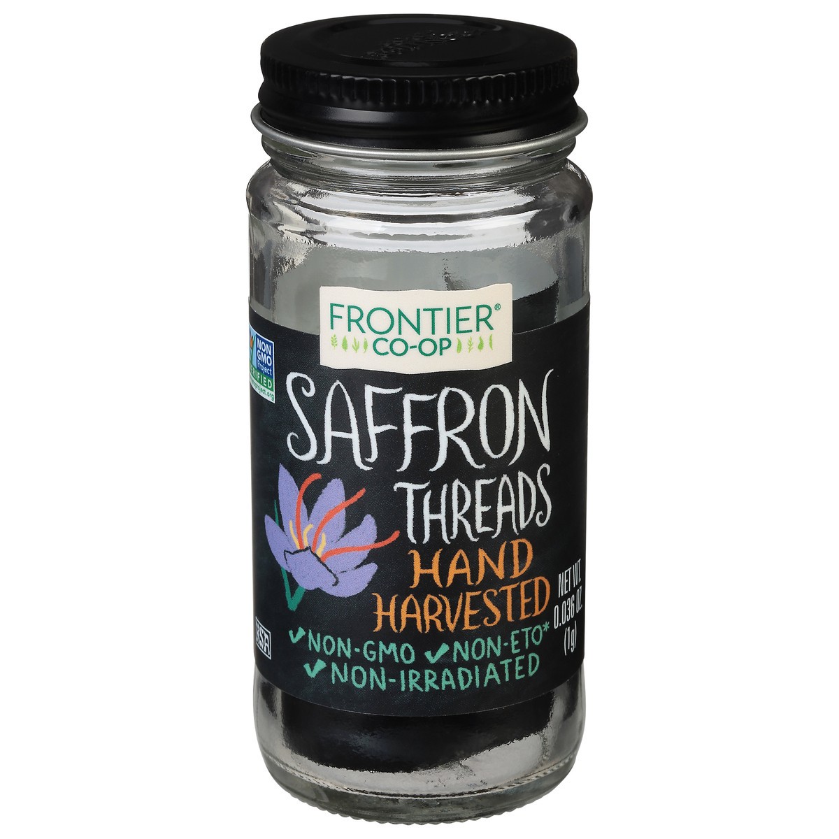 slide 1 of 10, Frontier Herb Frontier Co-op Saffron, 1 Gram Threads, 0.03 oz