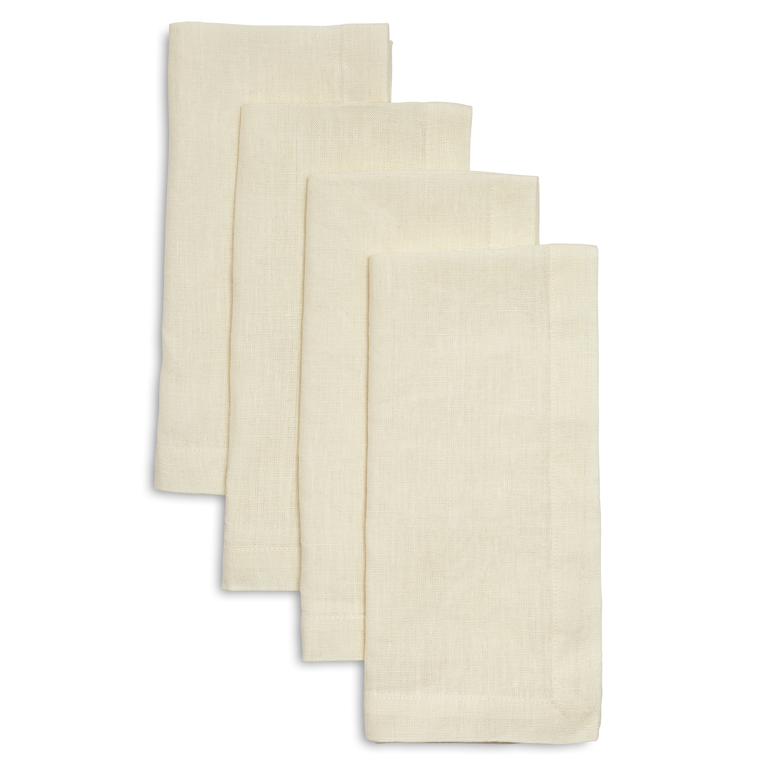 slide 1 of 1, Sur La Table Linen Napkins, Cream, 4 ct