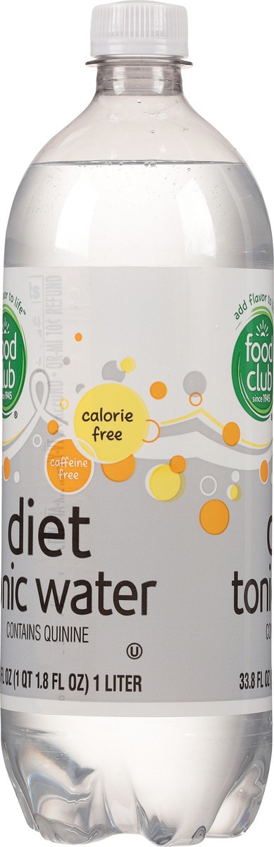 slide 5 of 15, Food Club Diet Tonic Water - 33.8 fl oz, 33.8 fl oz