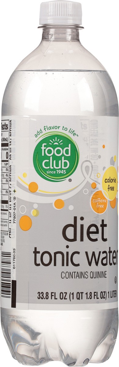 slide 3 of 15, Food Club Diet Tonic Water - 33.8 fl oz, 33.8 fl oz