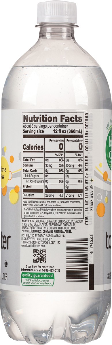 slide 6 of 15, Food Club Diet Tonic Water - 33.8 fl oz, 33.8 fl oz