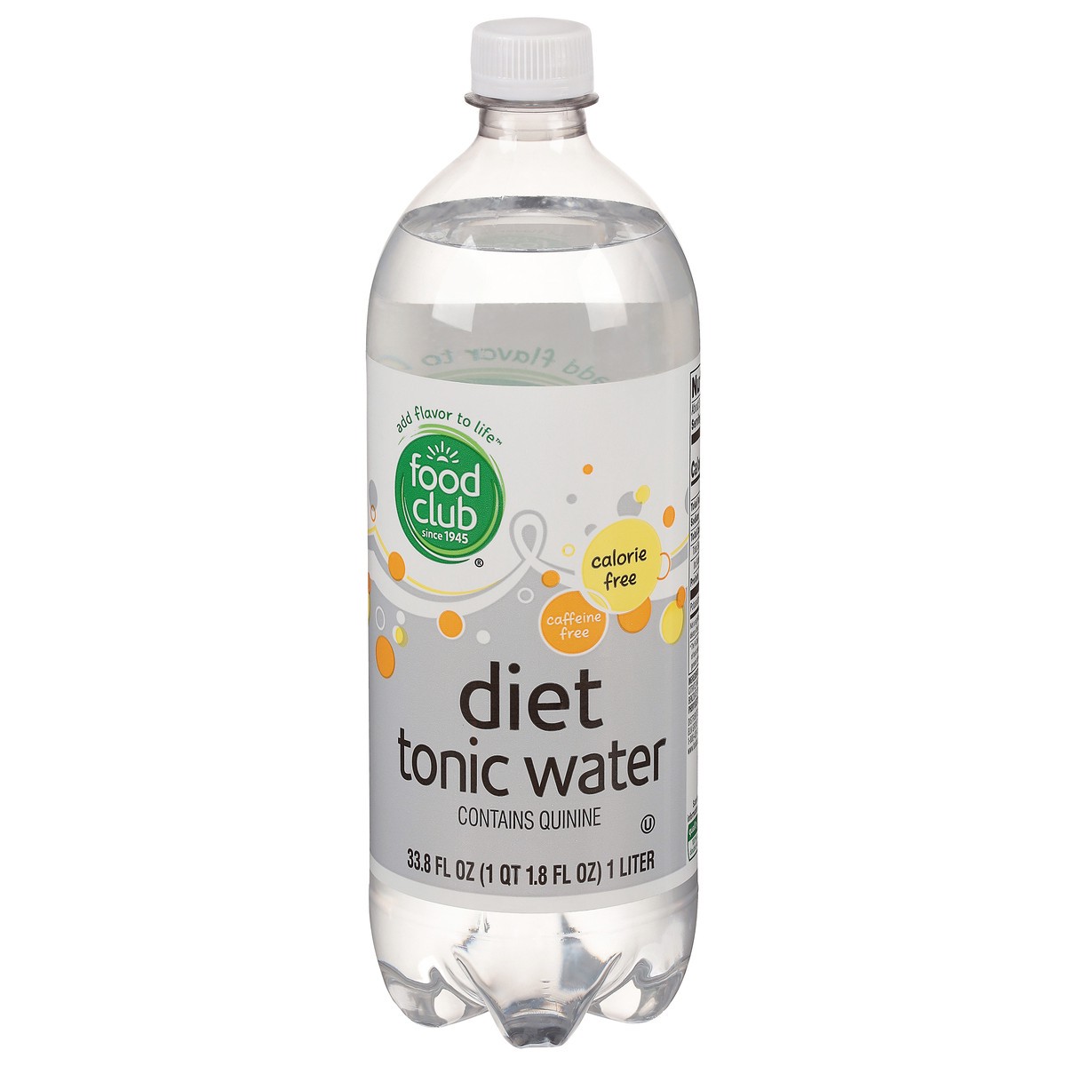 slide 1 of 15, Food Club Diet Tonic Water - 33.8 fl oz, 33.8 fl oz