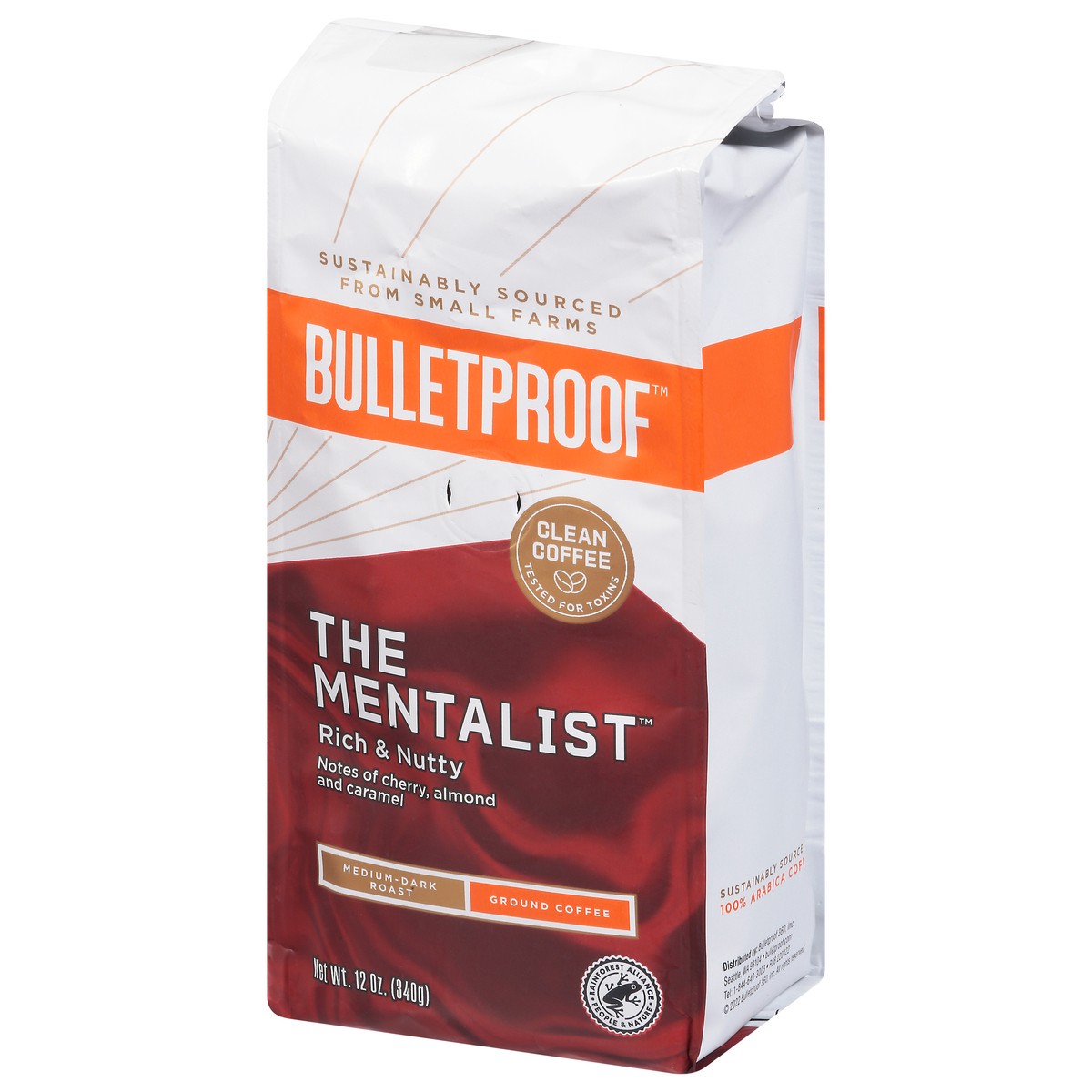 slide 3 of 9, Bulletproof Ground Medium-Dark Roast The Mentalist Coffee 12 oz, 12 oz