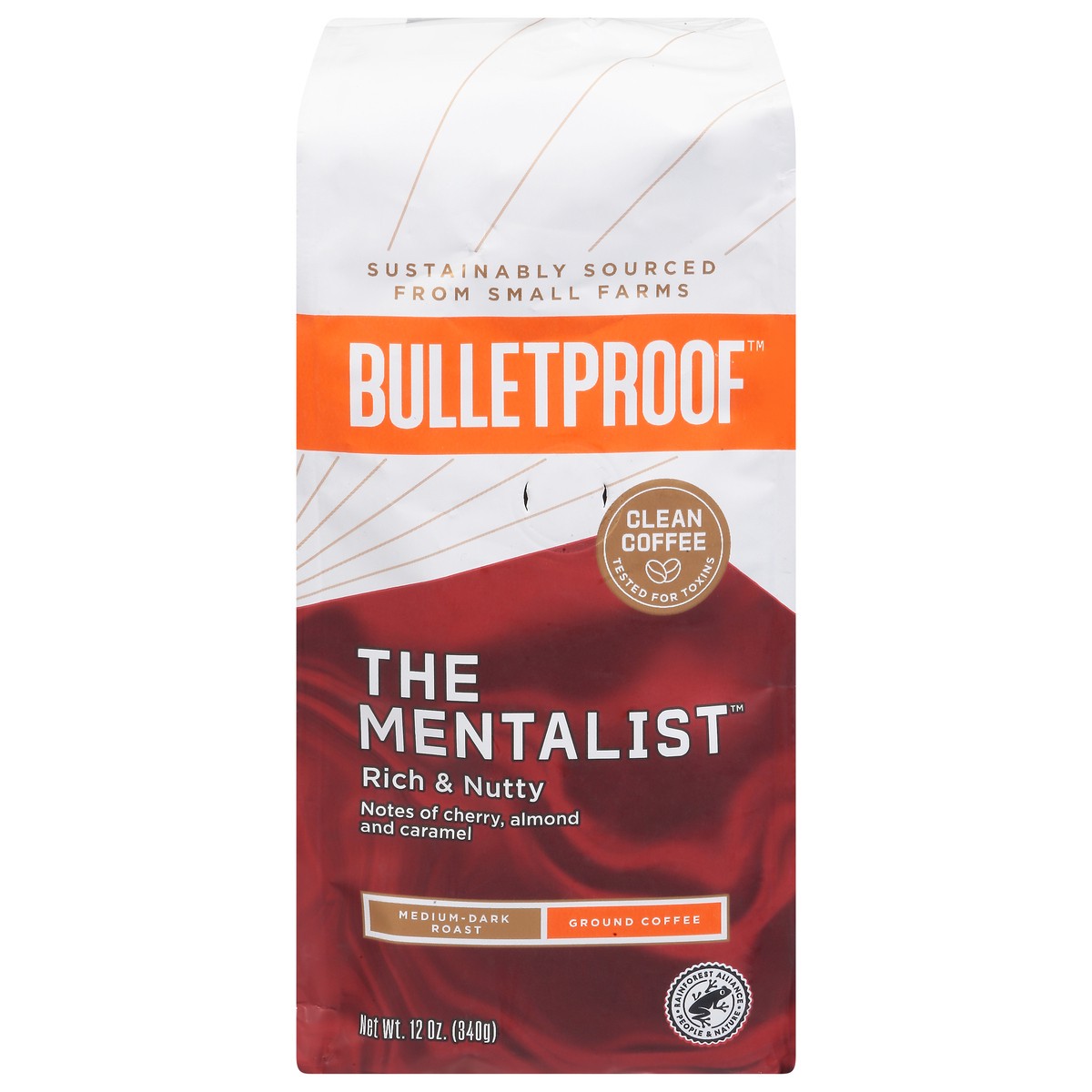 slide 1 of 9, Bulletproof Ground Medium-Dark Roast The Mentalist Coffee 12 oz, 12 oz