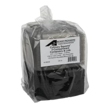 Anchor Packaging 3-Compartment Containers & Lids