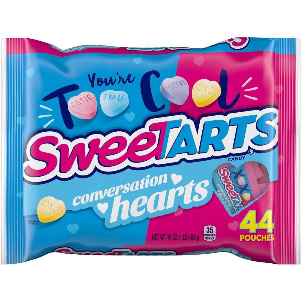 slide 1 of 1, Sweetarts Valentine's Day Exchange Conversation Hearts, 1 ct