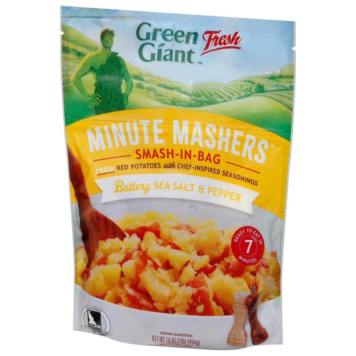 slide 2 of 13, Green Giant Salt & Pepper Min Masher Potatoes, 1.5 lb