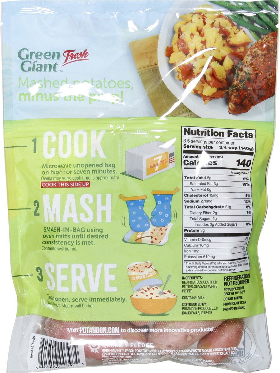 slide 4 of 13, Green Giant Salt & Pepper Min Masher Potatoes, 1.5 lb
