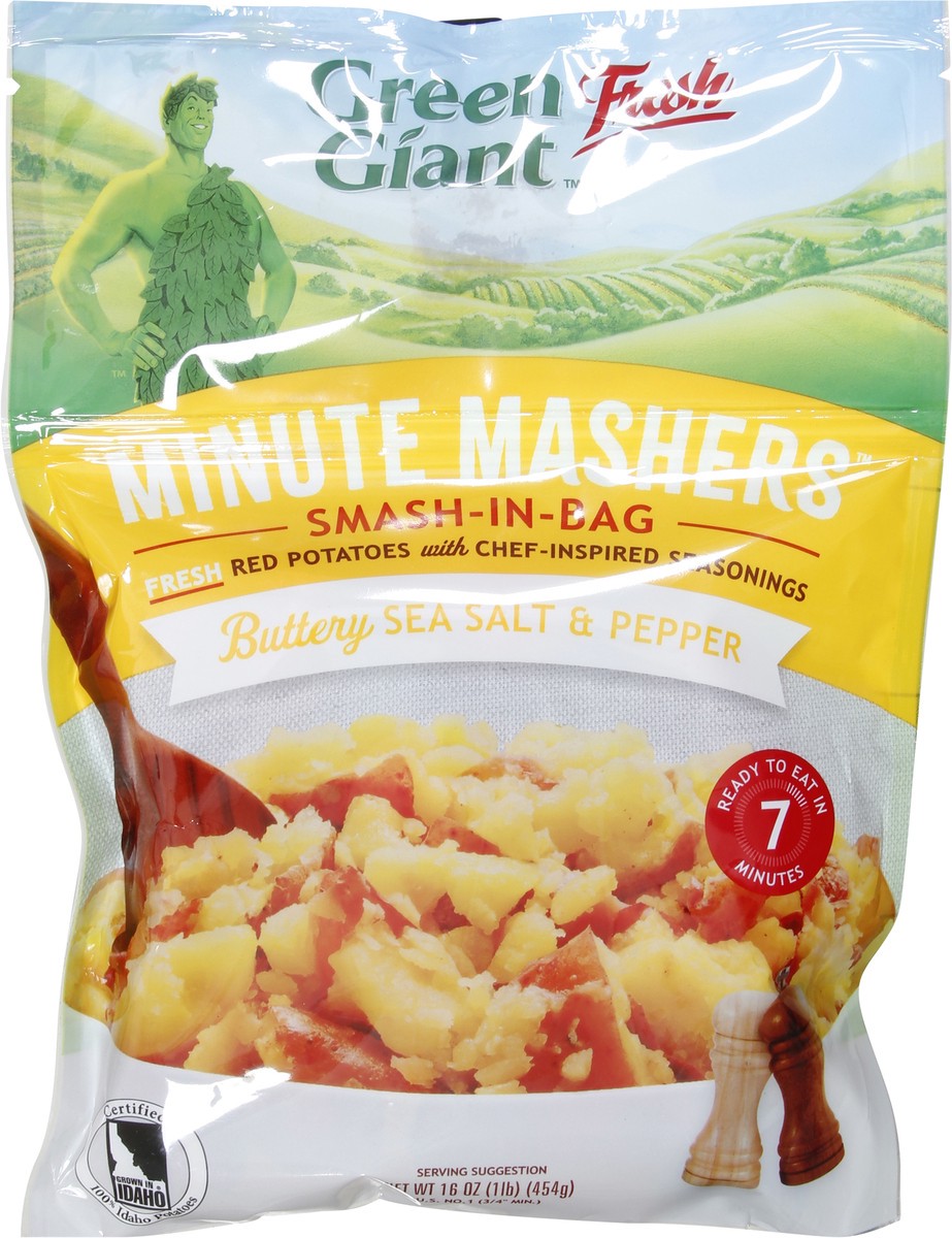 slide 5 of 13, Green Giant Salt & Pepper Min Masher Potatoes, 1.5 lb